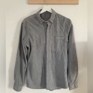 Lululemon men’s button down shirt small grey